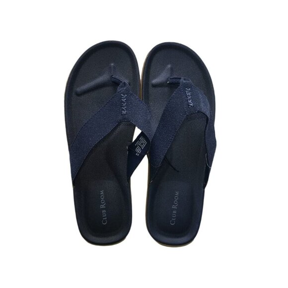 CLUB ROOM, manmade sandals, for men, dark blue, Size 12M, NWT. - Picture 1 of 7
